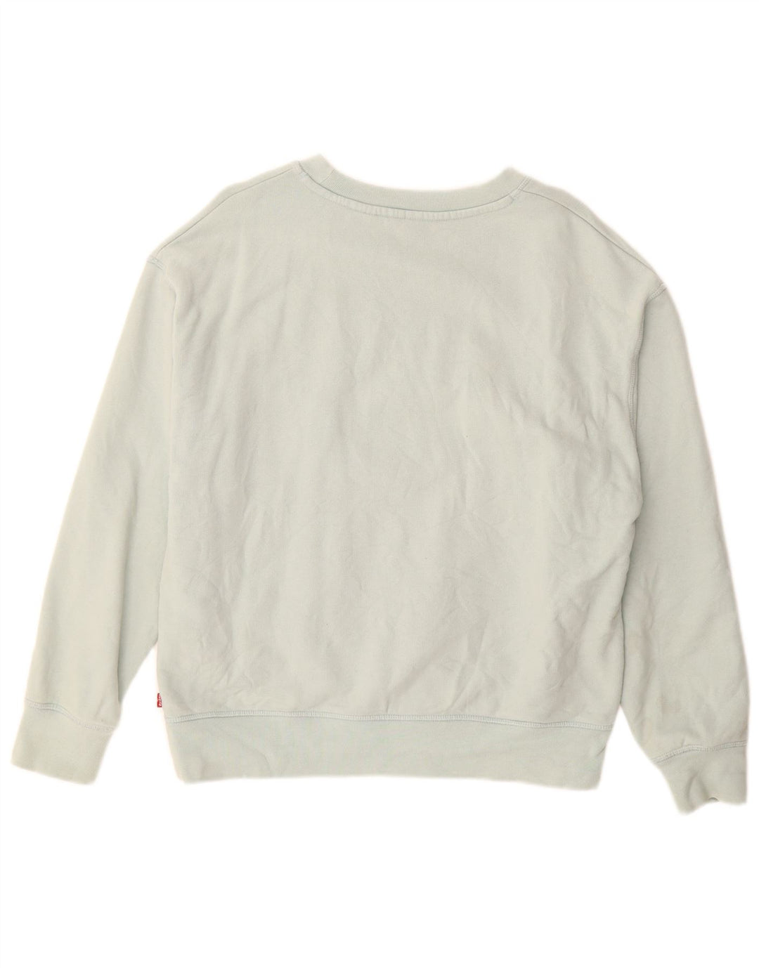Levi's Womens Graphic Sweatshirt Jumper UK 14 Medium Turquoise Cotton