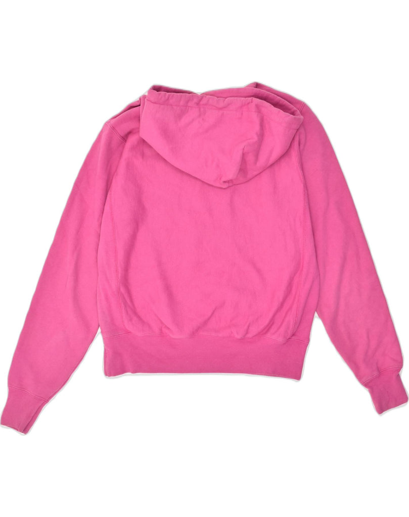 CHAMPION Womens Hoodie Jumper UK 10 Small Pink Cotton | Vintage Champion | Thrift | Second-Hand Champion | Used Clothing | Messina Hembry 