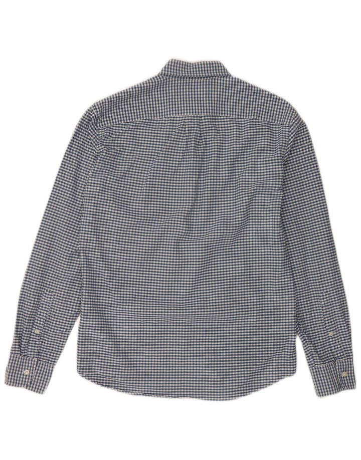 J. CREW Mens Slim Fit Shirt Medium Blue Gingham Cotton