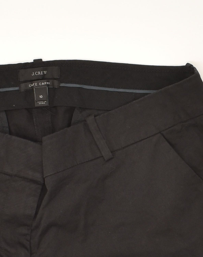 J. CREW Womens Slim Casual Trousers US 10 Large W36 L26  Black Cotton | Vintage J. Crew | Thrift | Second-Hand J. Crew | Used Clothing | Messina Hembry 