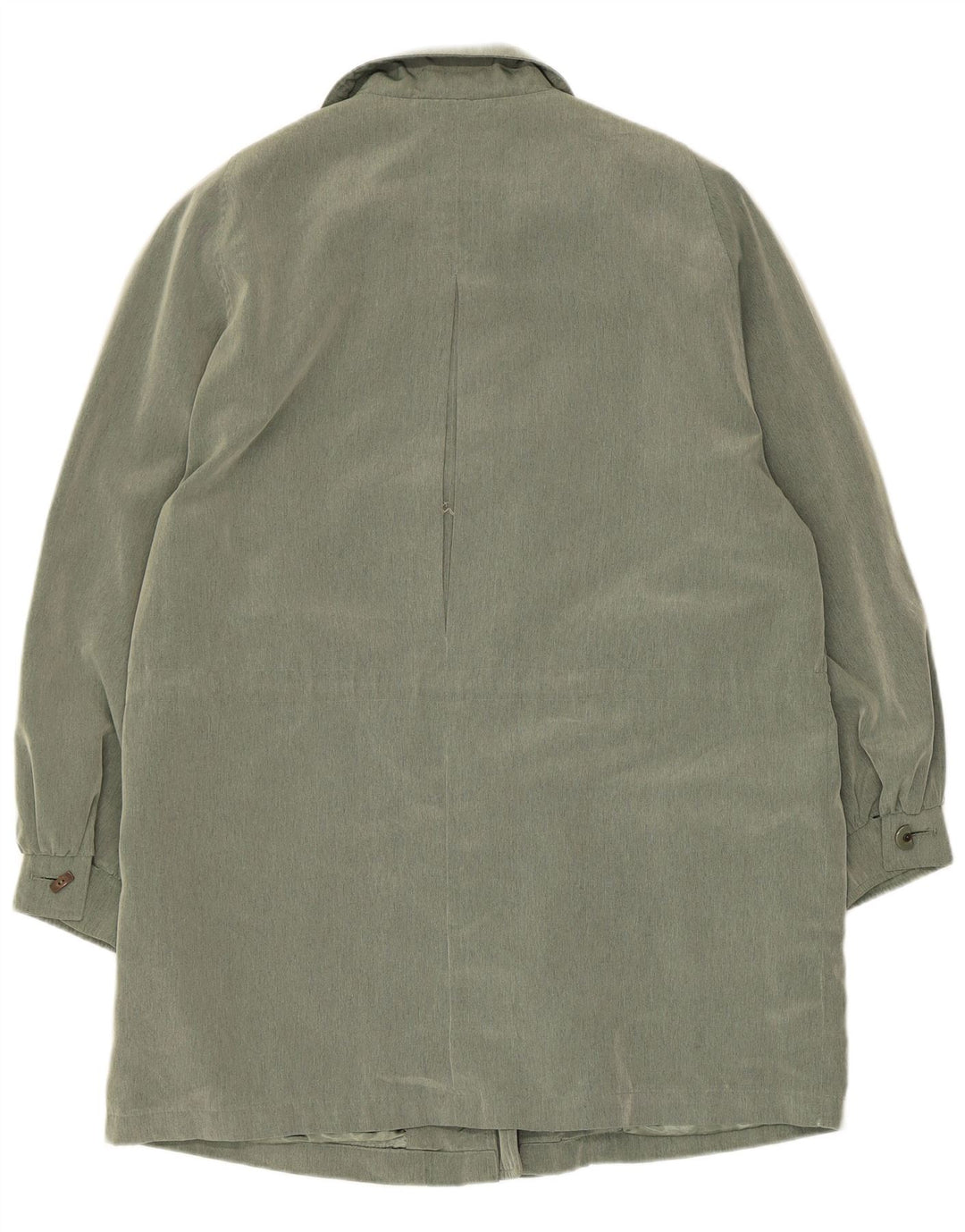 Vintage Womens Overcoat UK 14 Large  Green Polyester