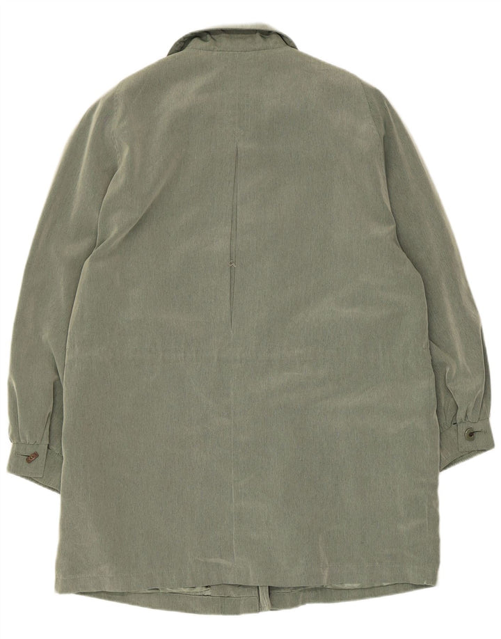 Vintage Womens Overcoat UK 14 Large  Green Polyester