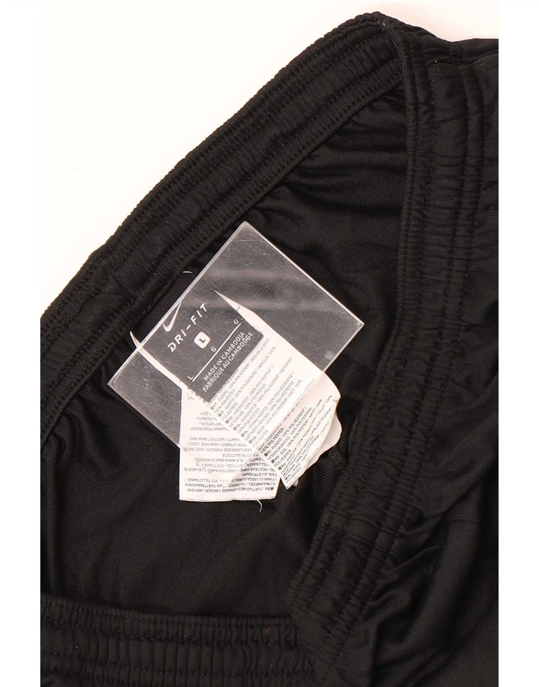Nike Mens Dri Fit Tracksuit Trousers Large Black Polyester