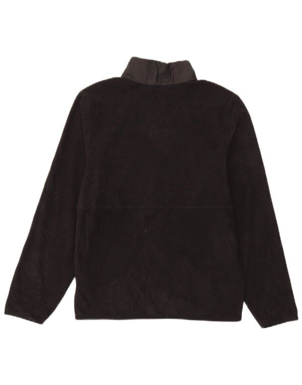 The North Face Girls Zip Neck Fleece Jumper 11-12 Years Large Black