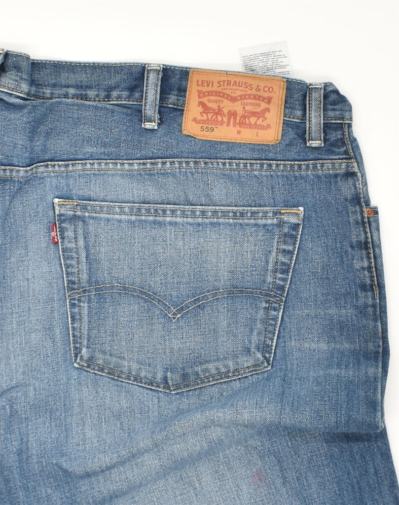 LEVI'S Mens 559 Straight Jeans W45 L30 Blue Cotton | Vintage Levi's | Thrift | Second-Hand Levi's | Used Clothing | Messina Hembry 
