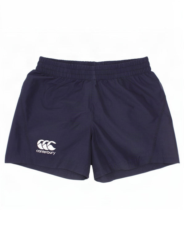 Canterbury Boys Sport Shorts 3-4 Years Small Navy Blue Polyester