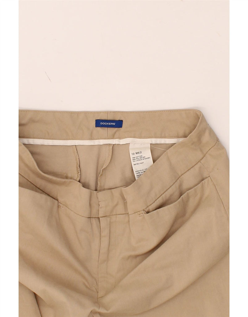 DOCKERS Womens Straight Casual Trousers US 12 Large W32 L27 Beige Cotton Vintage Dockers and Second-Hand Dockers from Messina Hembry 
