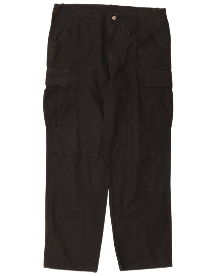 Carhartt Mens Cargo Trousers Medium W34 L29 Black Cotton