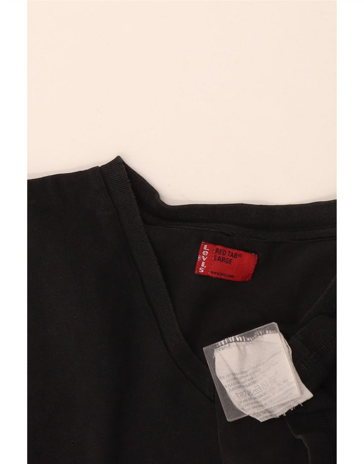 Levi's Mens T-Shirt Top Large Navy Blue Cotton