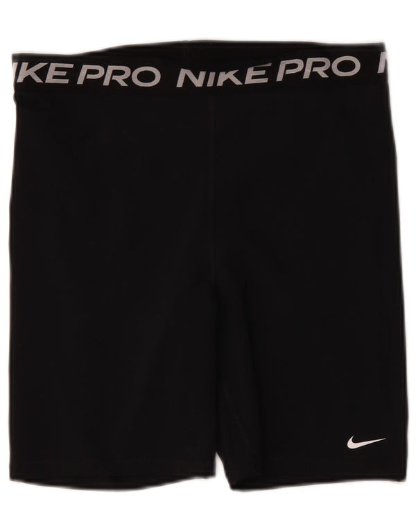 Nike Womens Sport Shorts UK 14 Large Black Polyester Sports