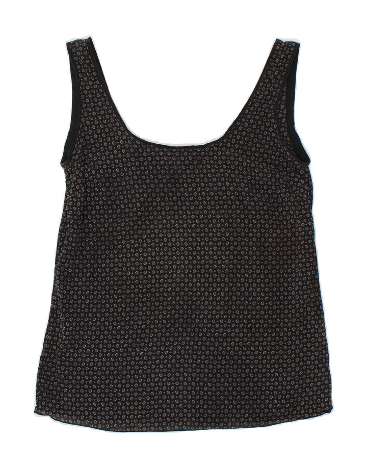 MASSIMO DUTTI Womens Vest Top EU 36 Small Black Spotted Vintage Massimo Dutti and Second-Hand Massimo Dutti from Messina Hembry 