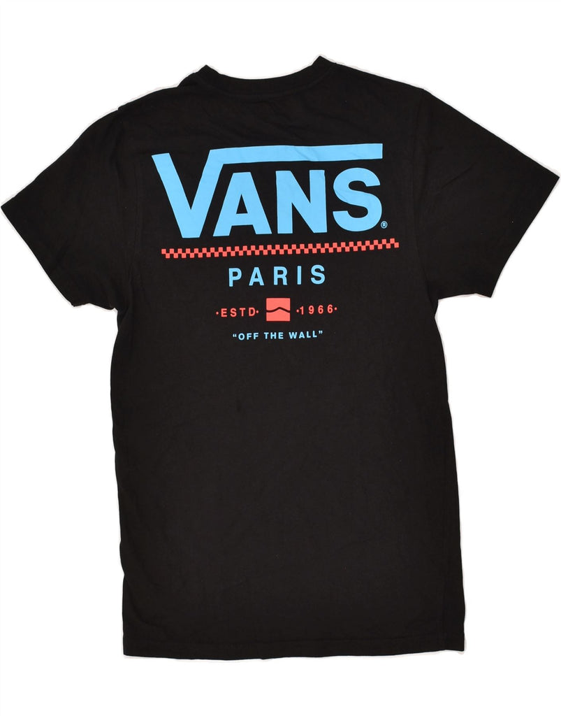 VANS Mens Custom Fit Graphic T-Shirt Top Small Black Cotton | Vintage Vans | Thrift | Second-Hand Vans | Used Clothing | Messina Hembry 
