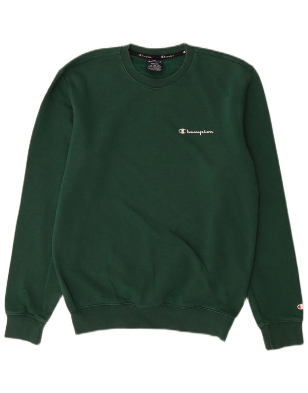 Champion Mens Regular Fit Sweatshirt Jumper Small Green Cotton