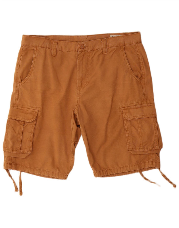 Scout Mens Cargo Shorts Medium W32  Brown Cotton
