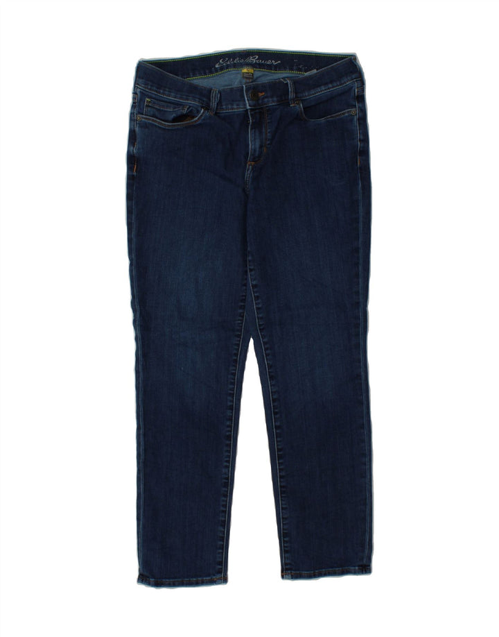 EDDIE BAUER Womens Petite Cropped Jeans US 6 Medium W30 L26 Blue Cotton Vintage Eddie Bauer and Second-Hand Eddie Bauer from Messina Hembry 
