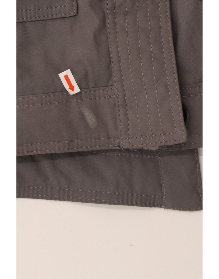 Hollister Womens Hooded Sherpa Parka Jacket UK 14 Medium Grey Polyester