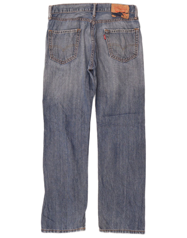 Levi's Mens 505 Straight Jeans W30 L30 Blue Cotton