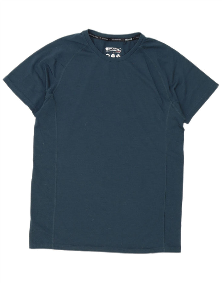 Mountain Warehouse Mens T-Shirt Top Medium Navy Blue Polyester