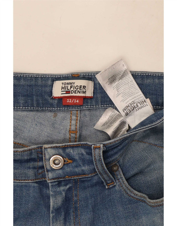 Tommy Hilfiger Mens Straight Jeans W32 L30 Blue Cotton