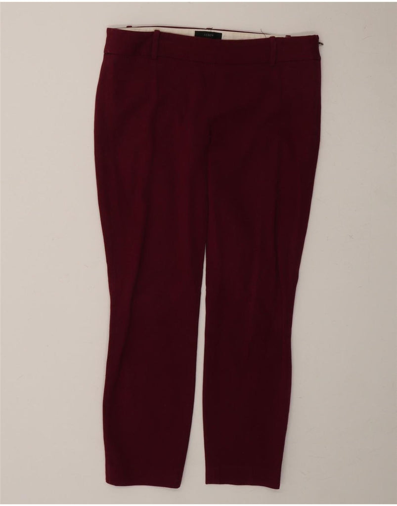 J. CREW Womens Minnie Slim Cropped Trousers US 2 XS W30 L24 Purple Cotton Vintage J. Crew and Second-Hand J. Crew from Messina Hembry 