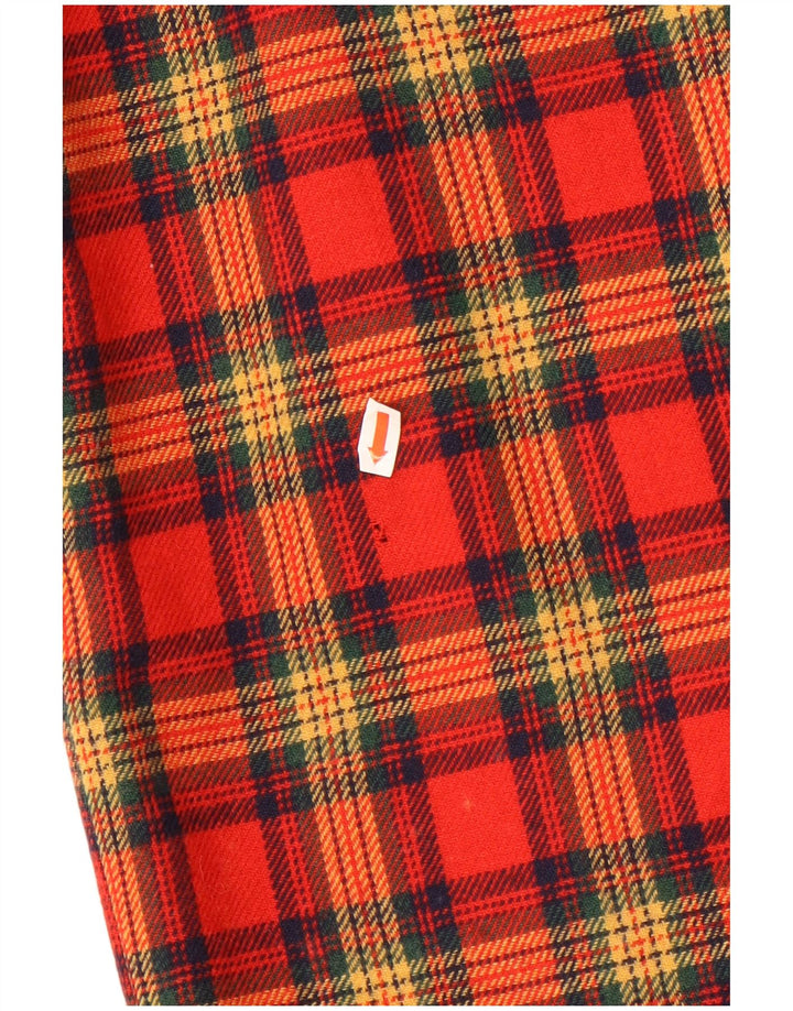 Vintage Womens Mini Skirt W25 XS Red Plaid