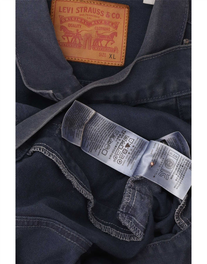 Levi's Mens Denim Jacket UK 42 XL Navy Blue Cotton
