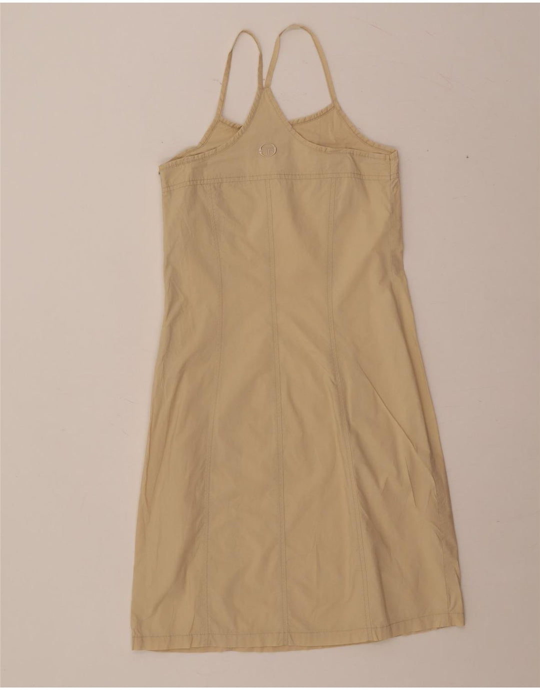 Sergio Tacchini Womens Halter Dress UK 4 XS Beige