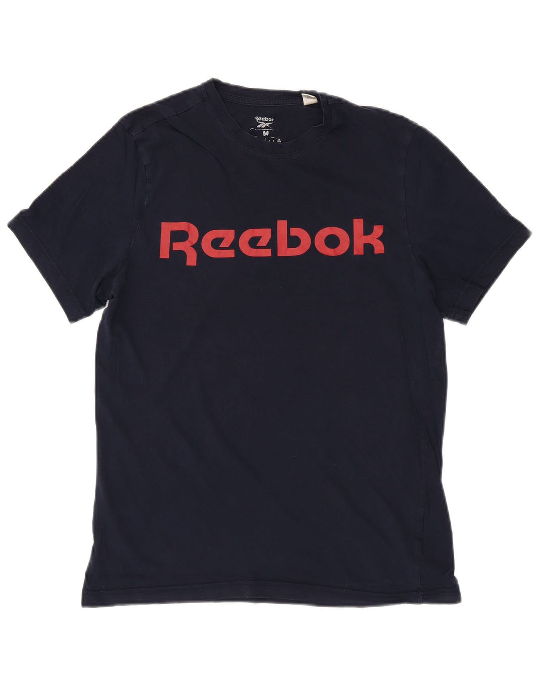REEBOK Mens Graphic T-Shirt Top Medium Navy Blue