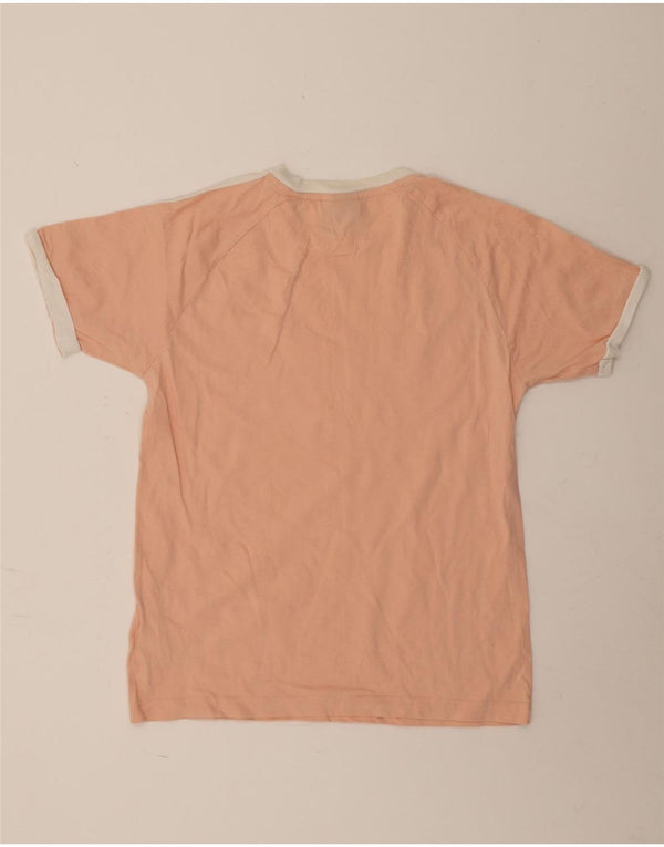 Adidas Womens T-Shirt Top UK 14 Medium Pink Cotton