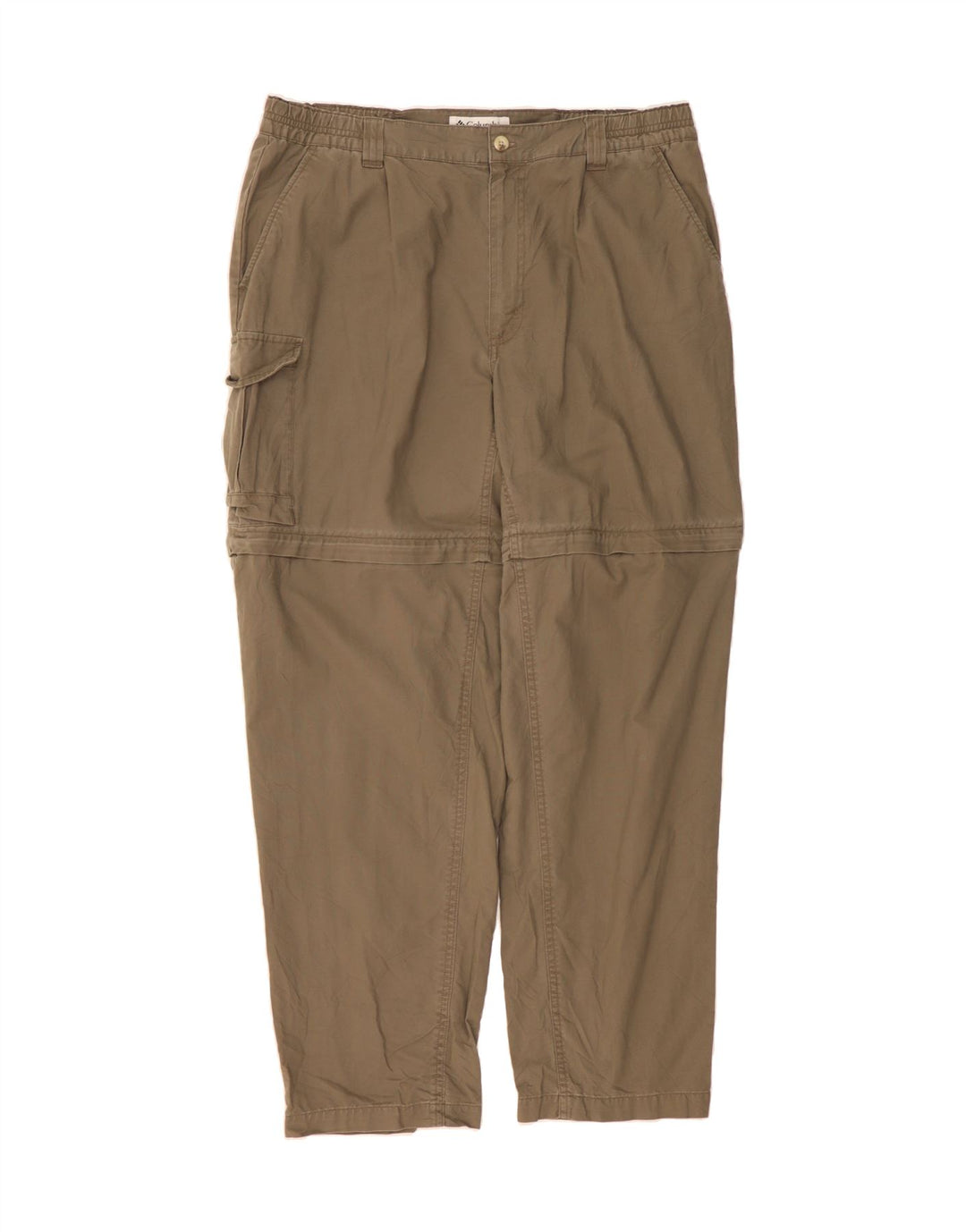 COLUMBIA Womens Slim Cargo Trousers US 16 2XL W36 L29 Beige Polyester Vintage Columbia and Second-Hand Columbia from Messina Hembry 