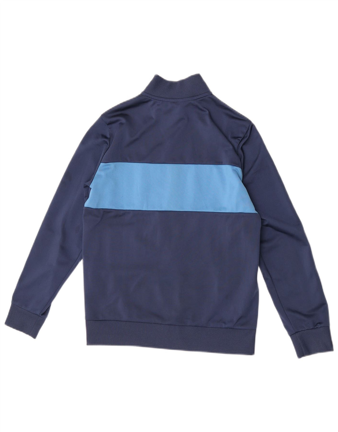 Adidas Boys Tracksuit Top Jacket 11-12 Years Navy Blue Colourblock