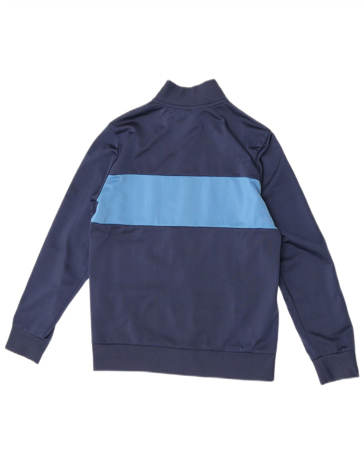 Adidas Boys Tracksuit Top Jacket 11-12 Years Navy Blue Colourblock