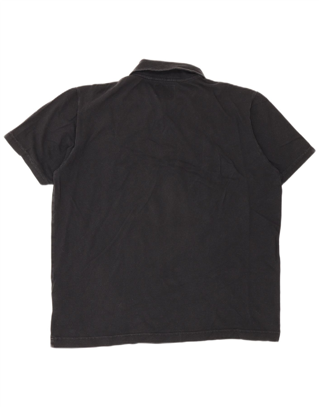 Woolrich Mens Polo Shirt Large Black Cotton