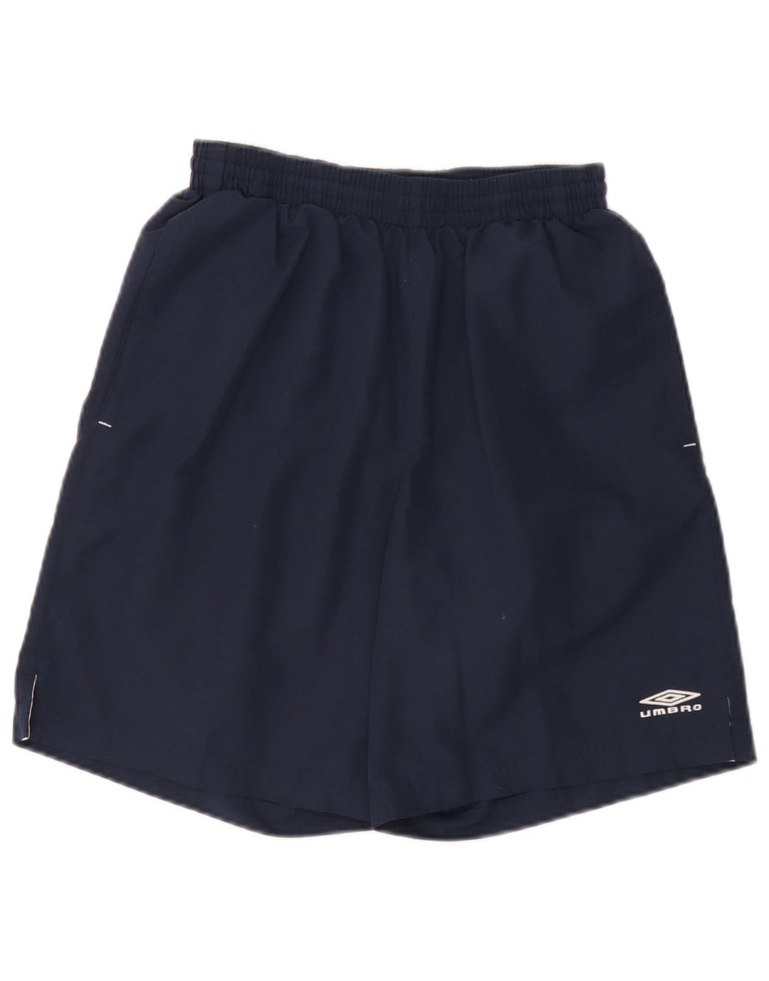 Umbro Mens Sport Shorts Small  Navy Blue Polyester