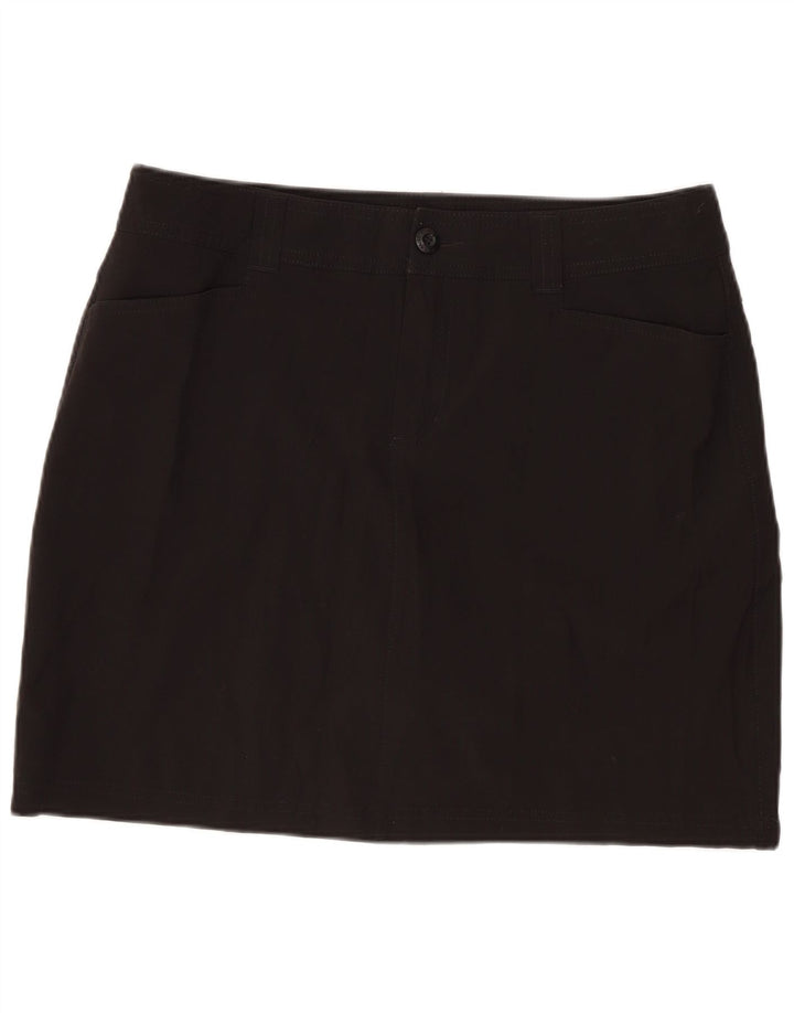 EDDIE BAUER Womens Mini Skirt US 6 Medium W32  Black Polyester