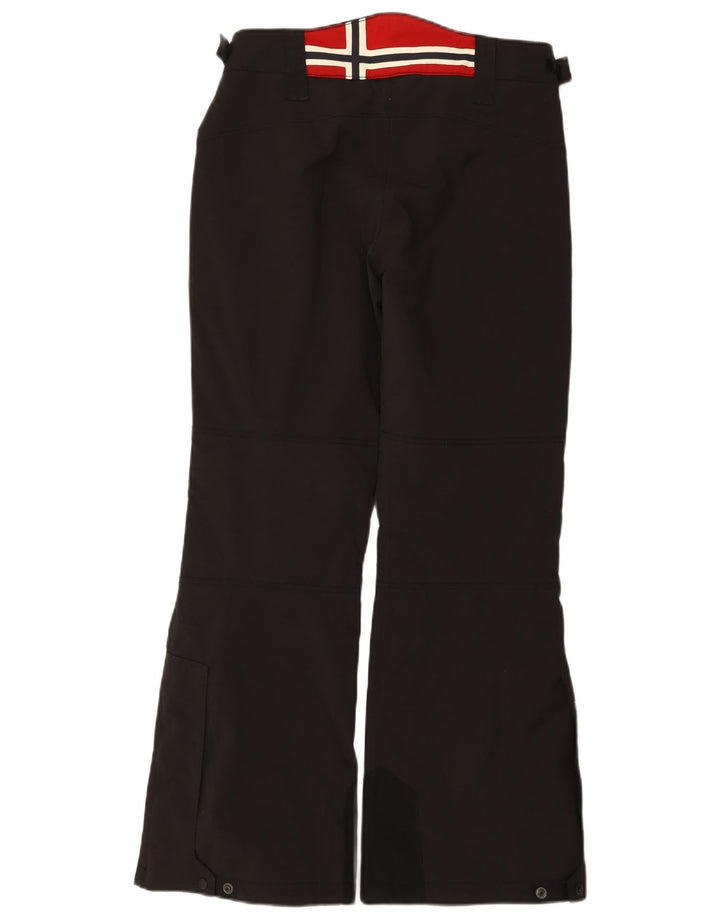 Napapijri Womens Graphic Ski Trousers UK 14 Large Black Polyamide
