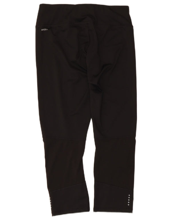 Puma Womens Capri Leggings UK 12 Medium Black Polyester