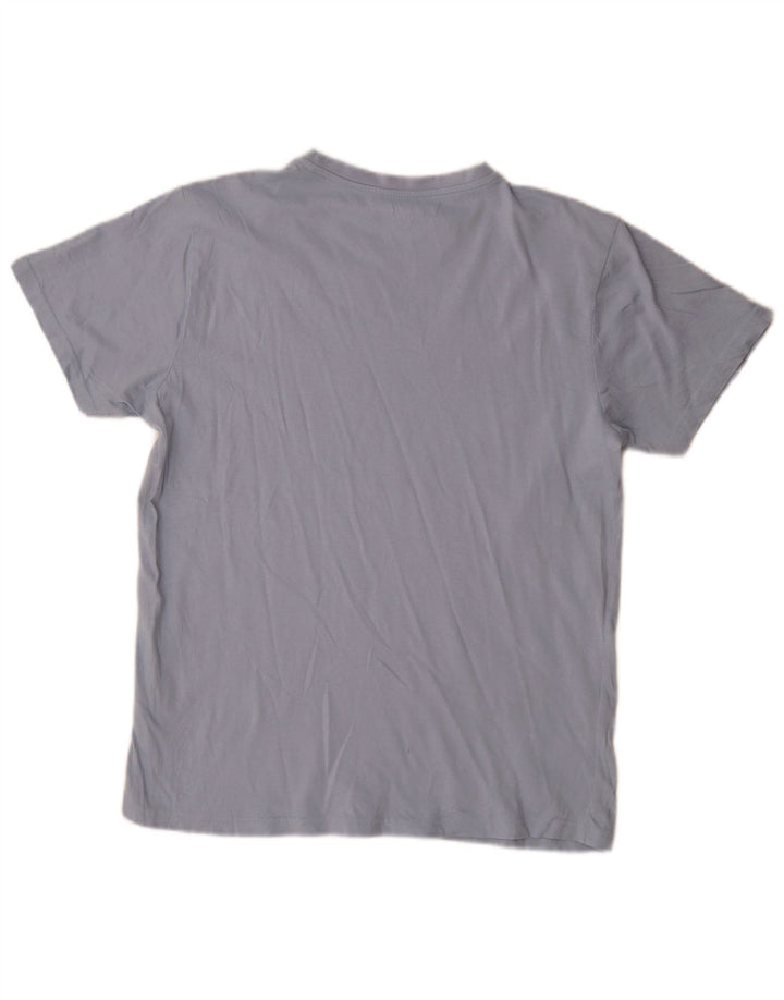 Pierre Cardin Womens T-Shirt Top UK 14 Medium Blue Cotton