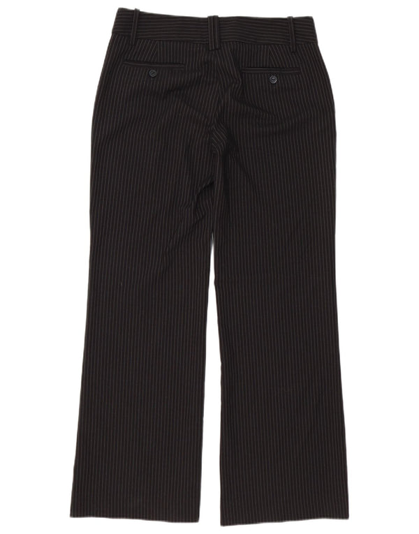 Zara Womens Bootcut Suit Trousers EU 38 Small W28 L30 Black Striped