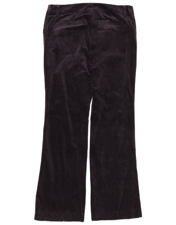 IZOD Womens Bootcut Velvet Chino Trousers US 8 Medium W32 L31 Navy Blue