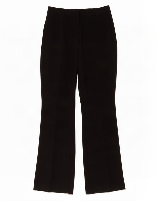 Zara Womens Flare Casual Trousers Large W32 L31 Black Polyester