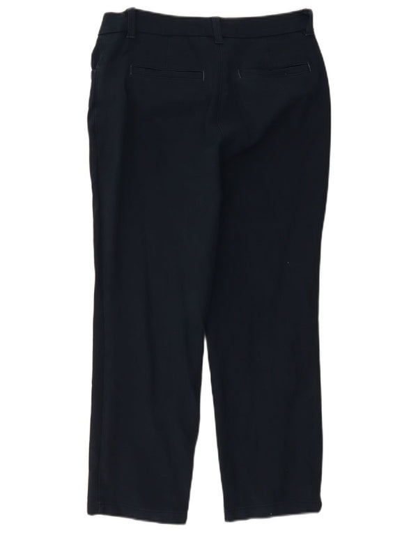 White Stuff Womens Petite Casual Trousers UK 10 Small W28 L25 Navy Blue