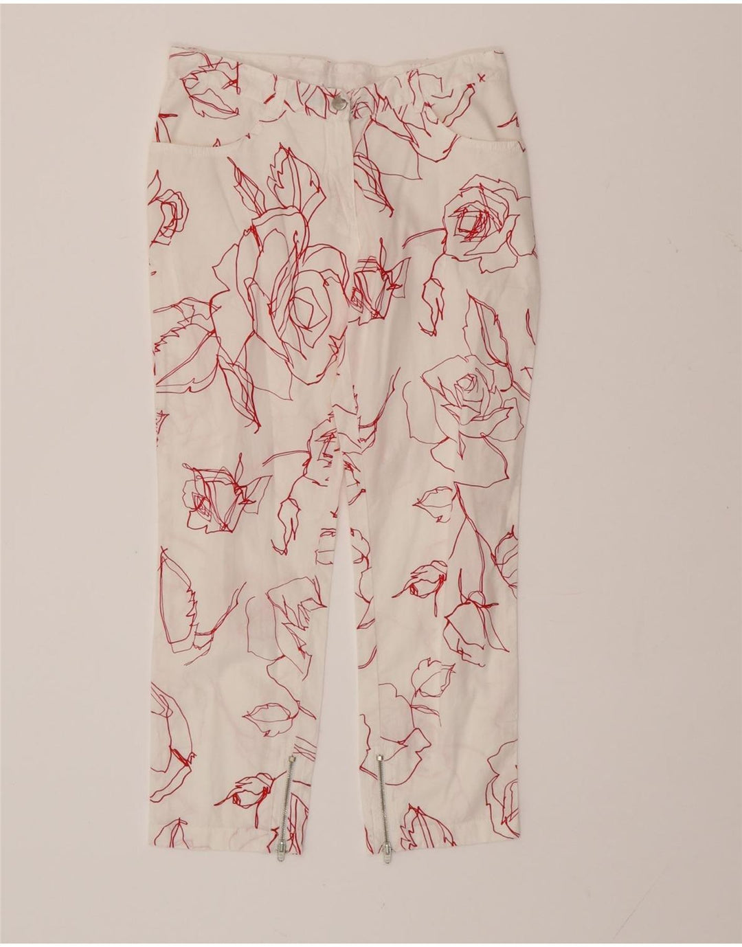 MARIELLA BURANI Girls Casual Trousers 11-12 Years 2XL  W26 L22 White