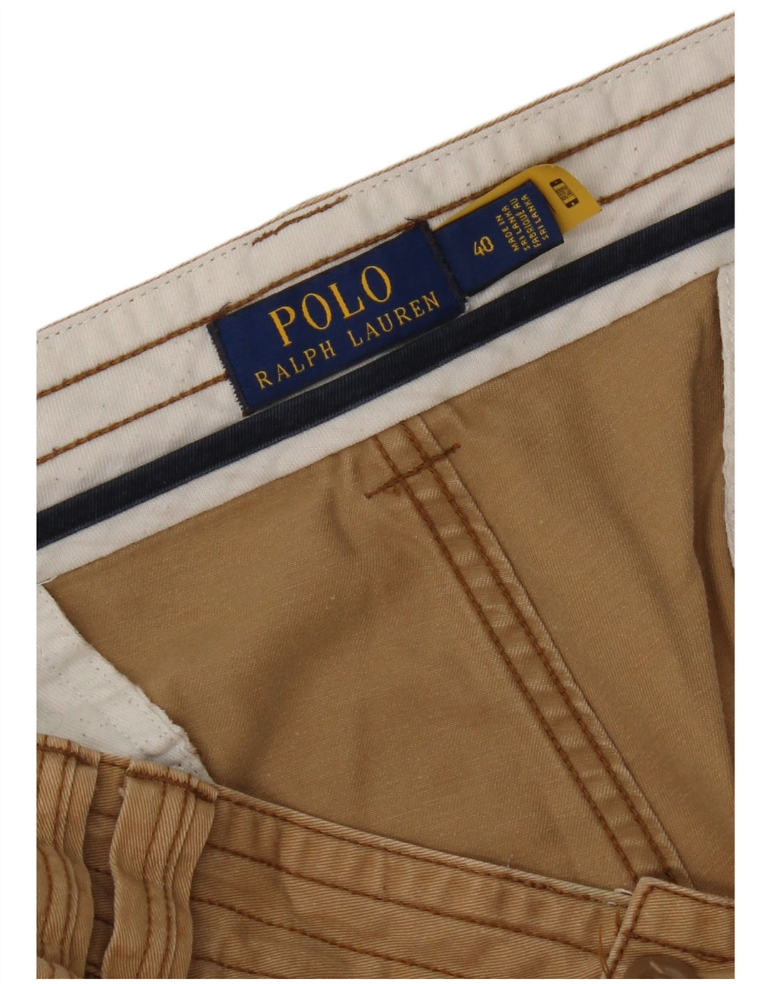 Ralph Lauren Mens Cargo Shorts W40 XL Beige