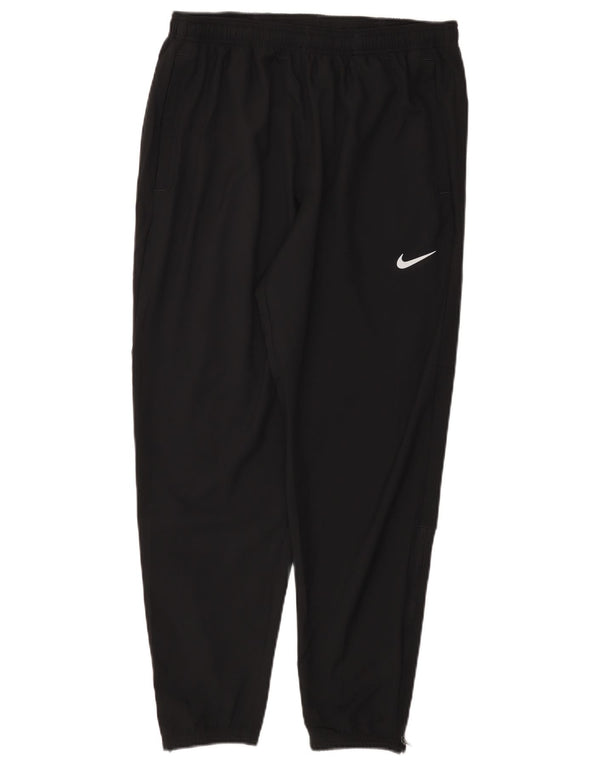 Nike Womens Dri Fit Tracksuit Trousers UK 16 Large  Black Polyester