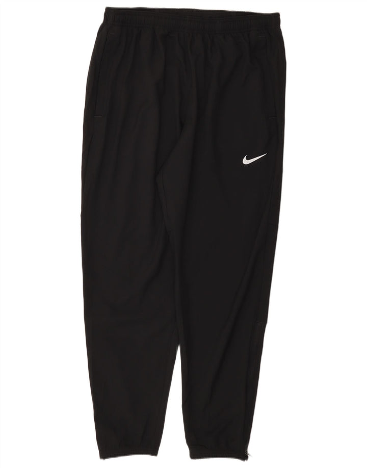 Nike Womens Dri Fit Tracksuit Trousers UK 16 Large  Black Polyester