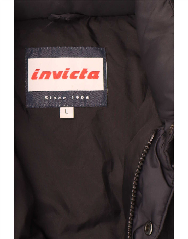 Invicta Mens Padded Jacket UK 40 Large Black Polyamide