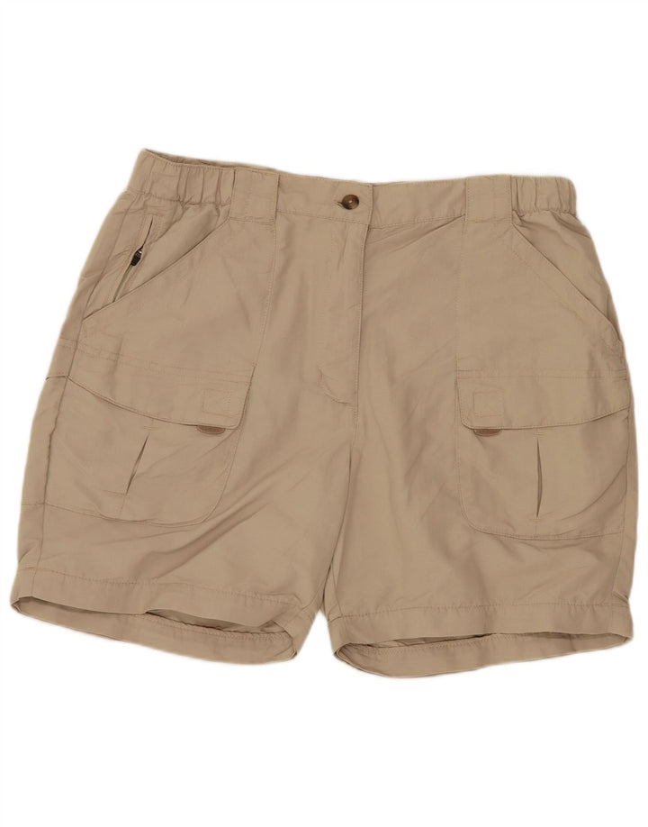 L.L.BEAN Mens Cargo Shorts Medium W32  Beige Nylon