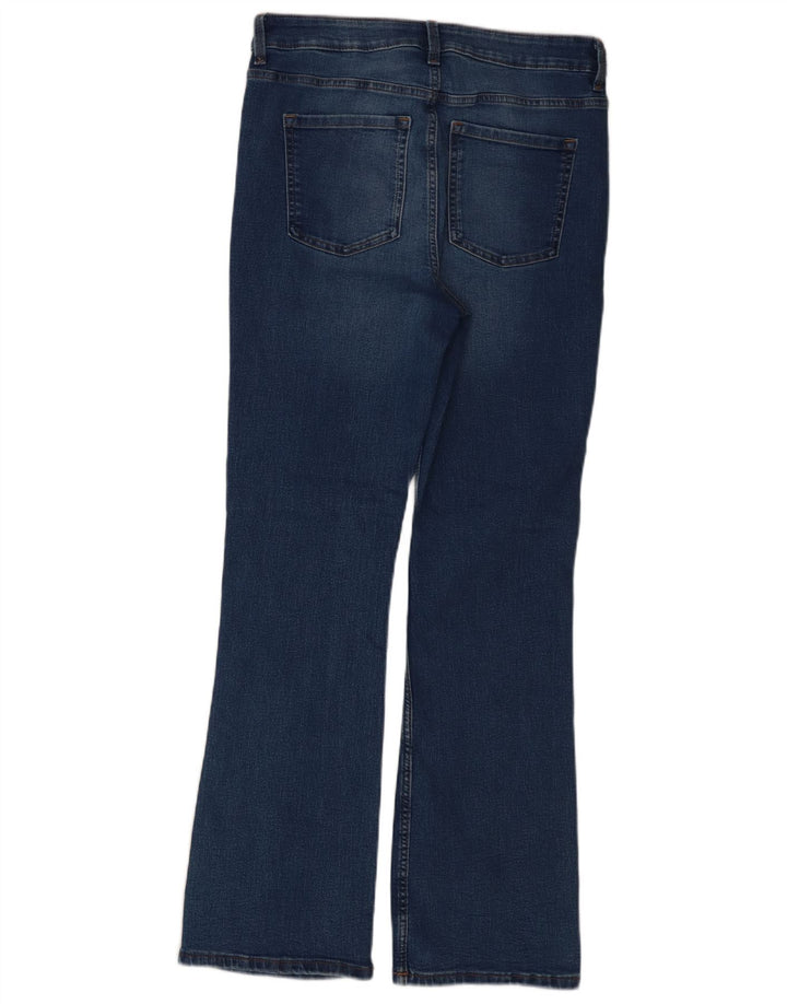 Marks & Spencer Womens Eva Regular Bootcut Jeans UK 12 Medium W32 L30 Blue