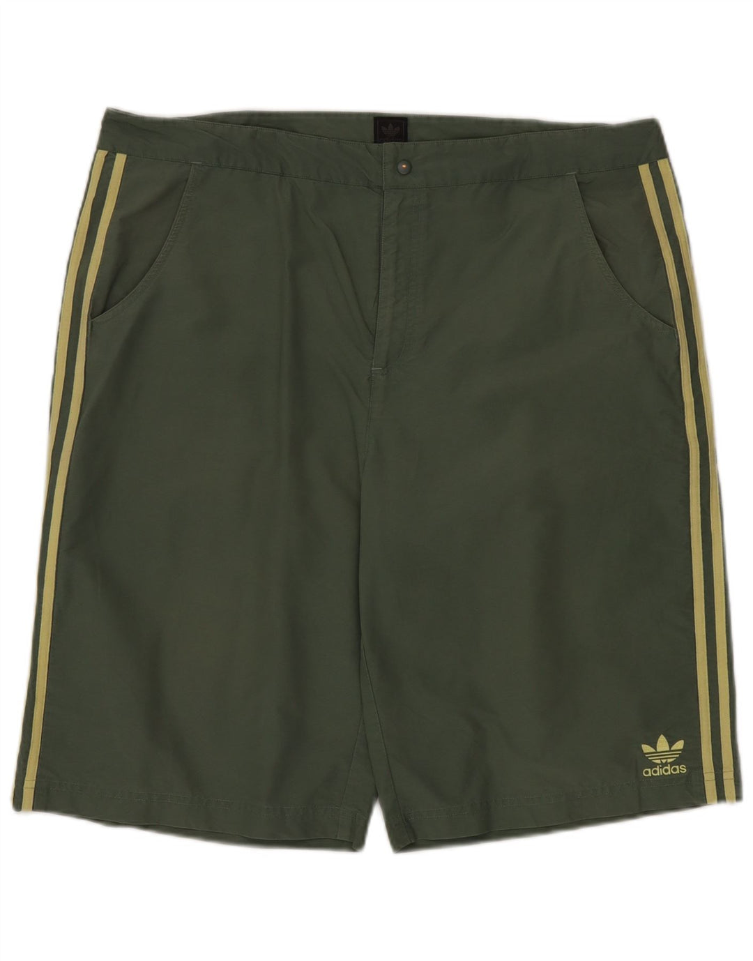Adidas Mens Shorts XL W40  Green Colourblock Cotton